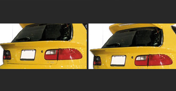 Custom Honda Civic Trunk Wing  Hatchback (1992 - 1995) - $249.00 (Manufacturer Sarona, Part #HD-076-TW)